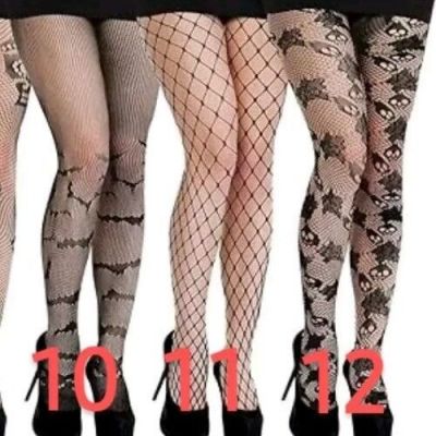 Black Fishnet Tights #11 size Medium Costume Cosplay Sexy Gothic Halloween
